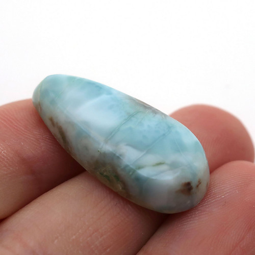 Kabošon larimar kapka 30mm — foto 2