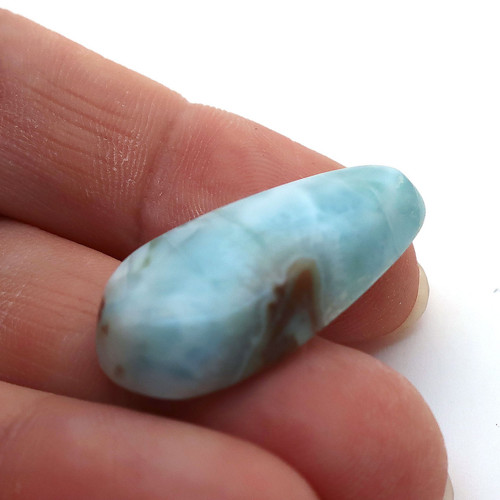 Kabošon larimar kapka 30mm — foto 3