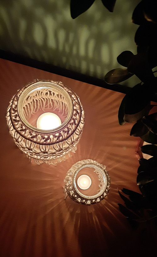 Macramé lucerna - Macramé svícen — foto 2