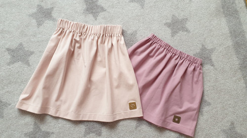 Dívčí řasená sukně * Mauve — foto 2