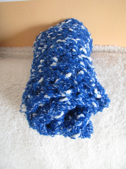 Modrobílé bouclé — foto 2