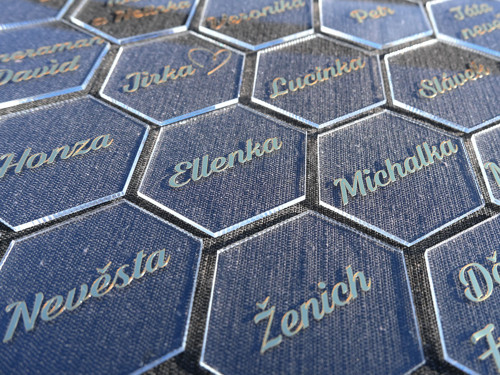 Plexi jmenovka - hexagon — foto 3