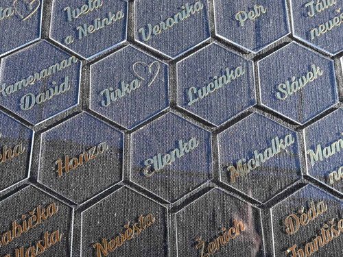 Plexi jmenovka - hexagon — foto 4