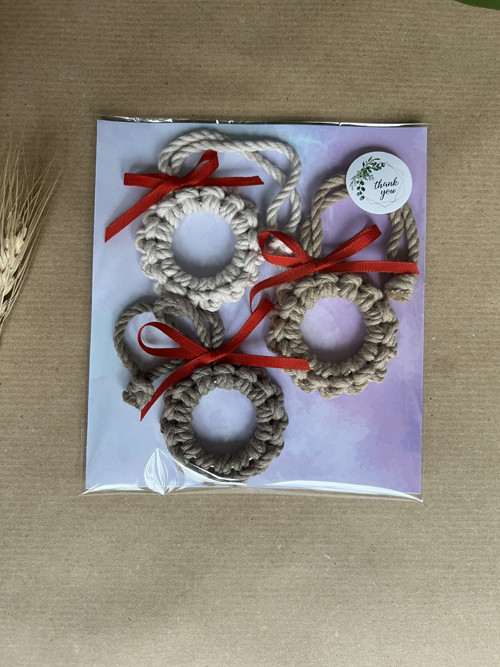 Macrame vánoční věnečky (3ks) — foto 3