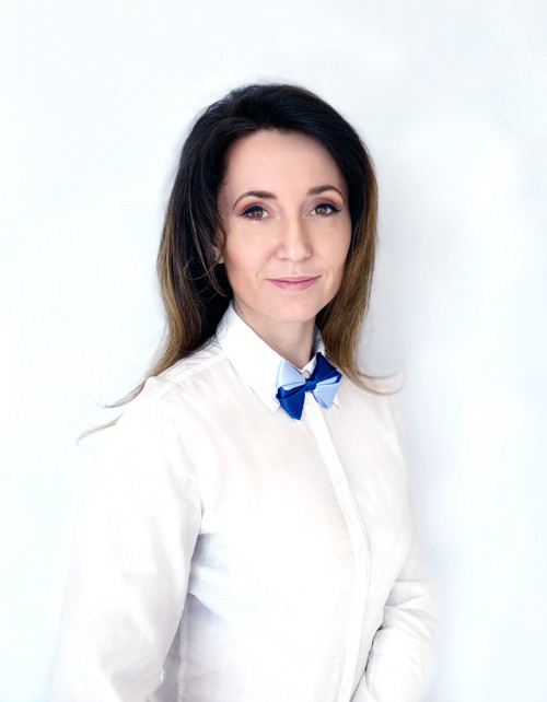 Dámský motýlek v odstínech modré — foto 2