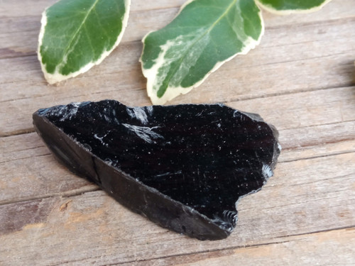 Obsidián černý, surový č. 20 — foto 6