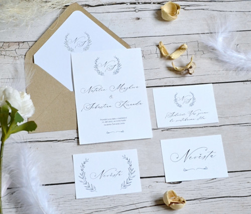 Svatební oznámení Monogram — foto 2