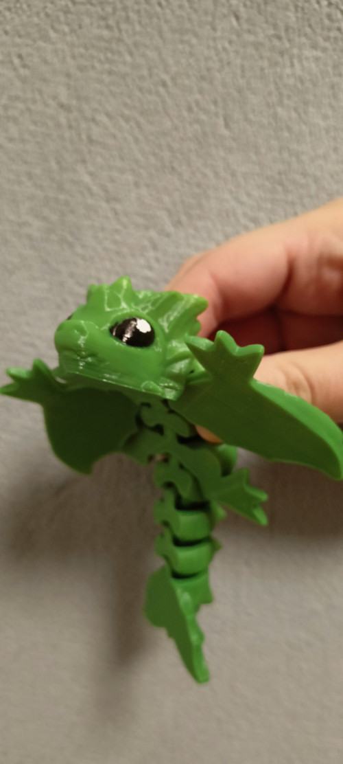 Malý Dráček - 12 cm - 3D Tisk — foto 3
