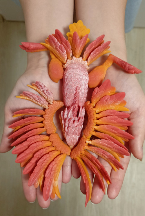 Flexi Bájný Fénix - 21 cm - 3D tisk — foto 3