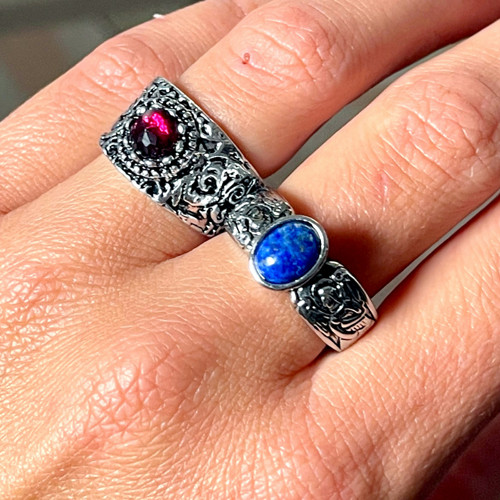 Vintage prsten s lapisem lazuli — foto 6