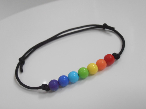 "Čakrový" šňůrkový náramek (unisex) — foto 2