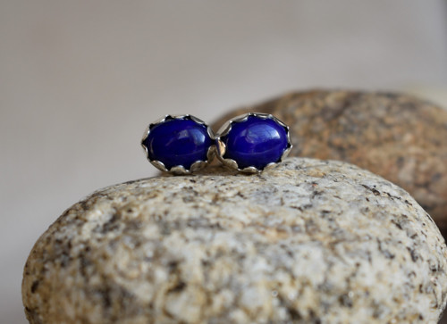 Náušnice lapis lazuli — foto 4