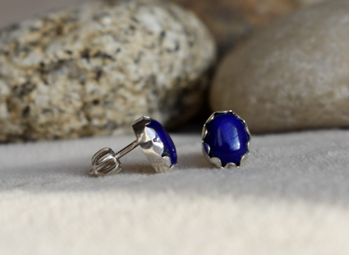 Náušnice lapis lazuli — foto 2