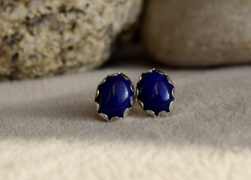 Náušnice lapis lazuli — foto 3