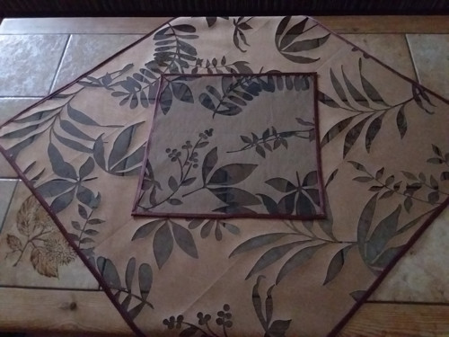 Ubrus průhledné listy — foto 2