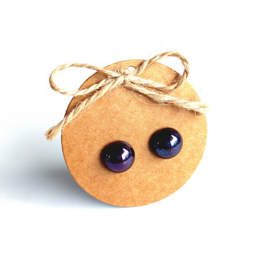 NÁUŠNICE Deluxe Violet-Black (12 mm, ocel) — foto 2