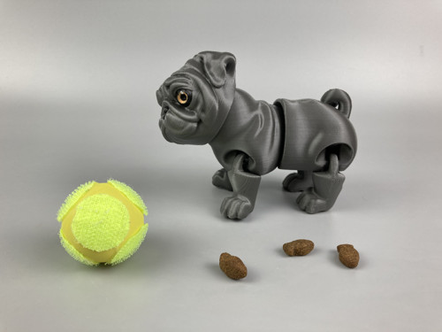 Mopsík Barney - 11 cm, 3D tisk — foto 3