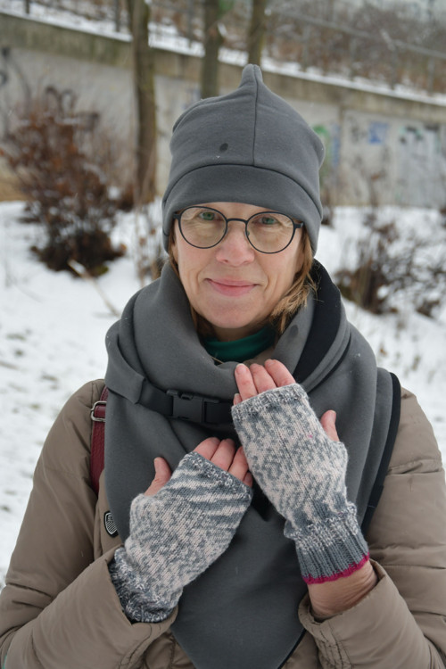 Návleky na ruce šedé — foto 2