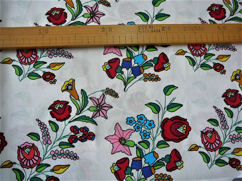Metráž - barevné kytky - šíře 140cm — foto 2