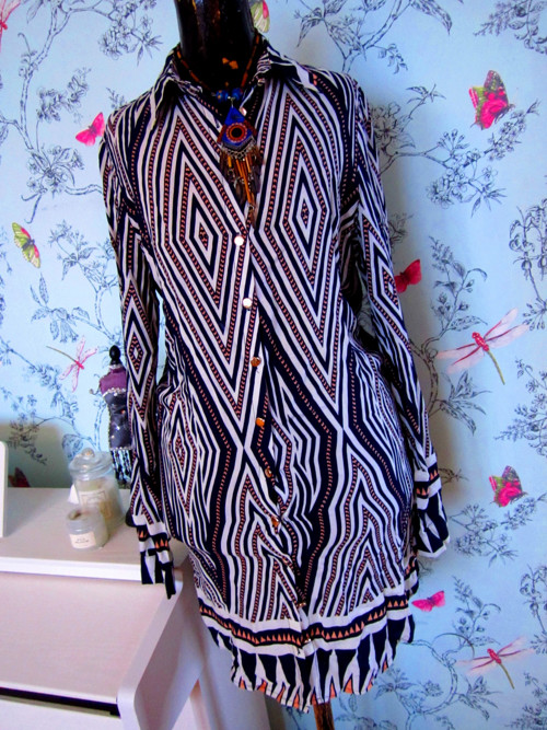 Šaty košilovky boho look — foto 3