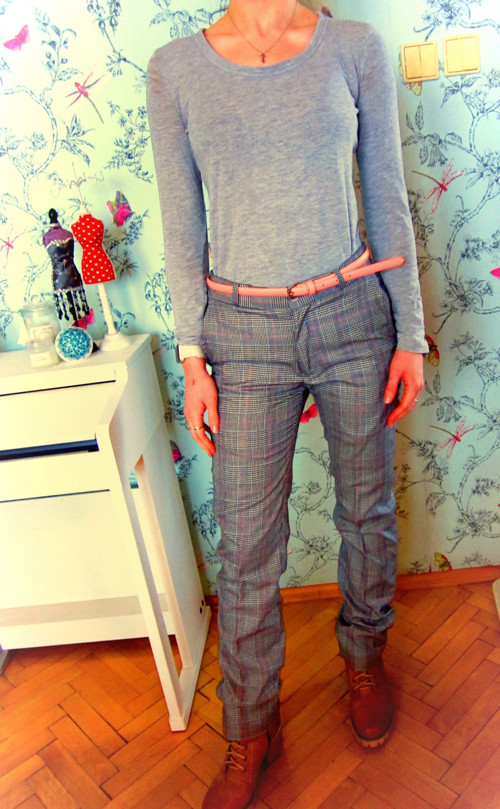 Kalhoty káro dandy look — foto 2