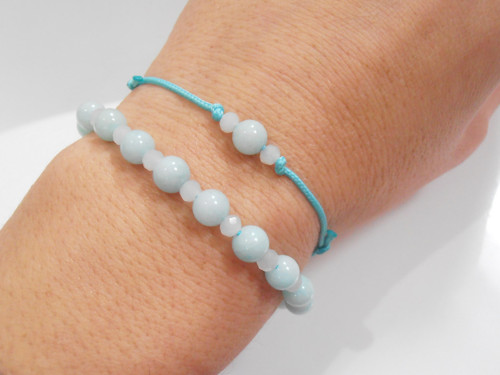 *Set dvou náramků s Jadeitem (mint)* — foto 2