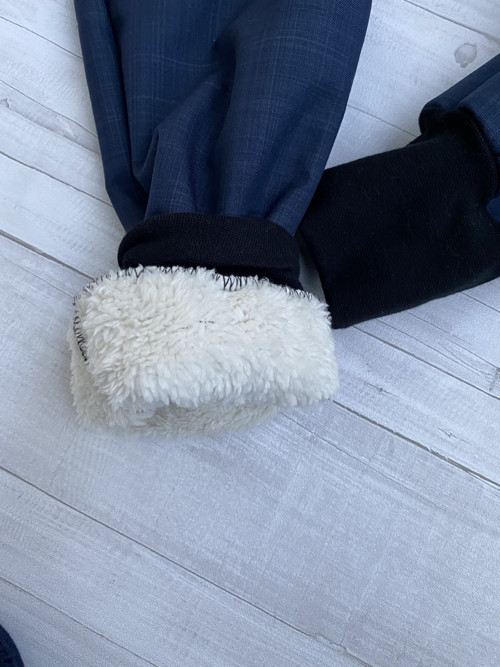 Softshell baggy zimní S BERÁNKEM tm.modré — foto 2