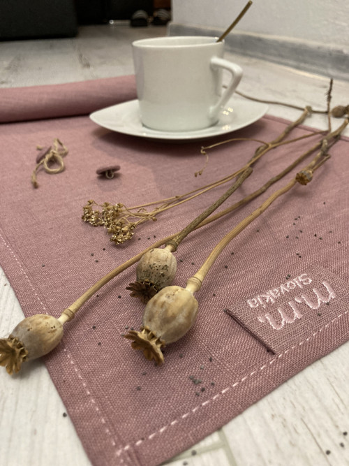 Ľanový behúň na stôl ( MUAVE) — foto 2