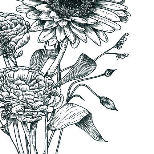 Gerbera – umělecký tisk, A4 — foto 6