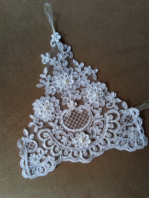 Ivory svatební rukavice 2 — foto 2