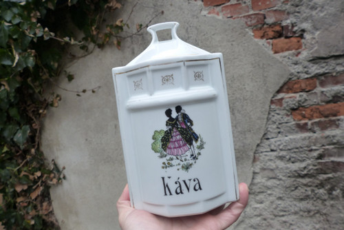 Káva...porcelánová dóza — foto 3
