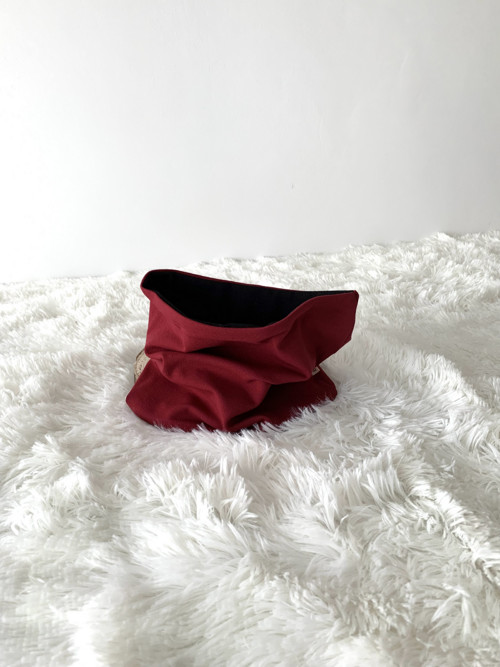Nákrčník VÍNOVÁ + ČERNÁ — foto 2
