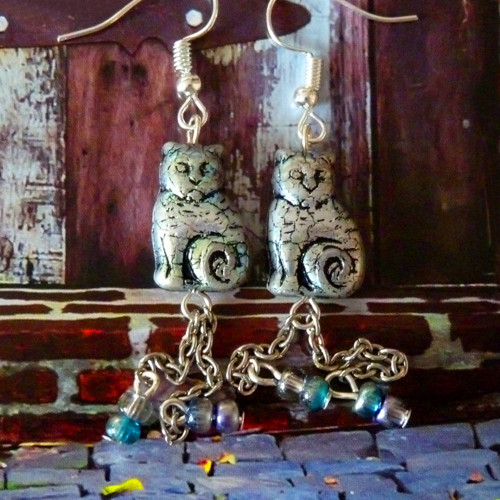 Náušnice - kočičí přátelství — foto 6