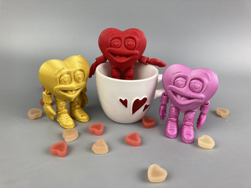Mini srdcař Herbert - červený, 3D tisk — foto 2