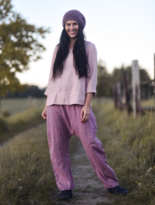 Lněná halena Pudrová — foto 2