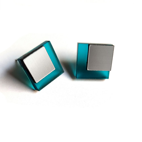 COMBI SQUARES nefrit/silver — foto 3