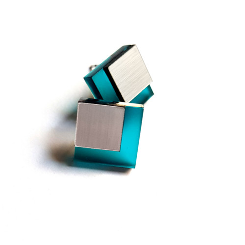 COMBI SQUARES nefrit/silver — foto 2