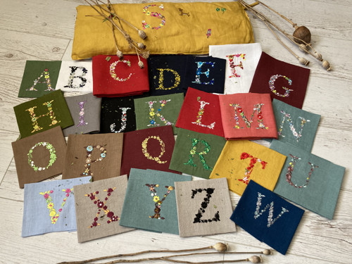 Ľanová utierka s výšivkou ,,MONOGRAM" — foto 6