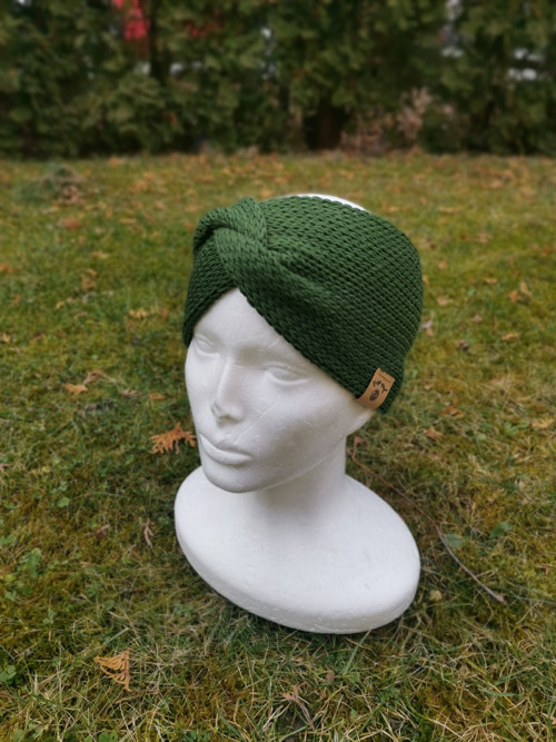 Twist merino čelenka - khaki — foto 2
