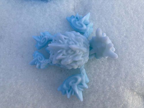 Sněhová želva - 10cm, 3D tisk — foto 4