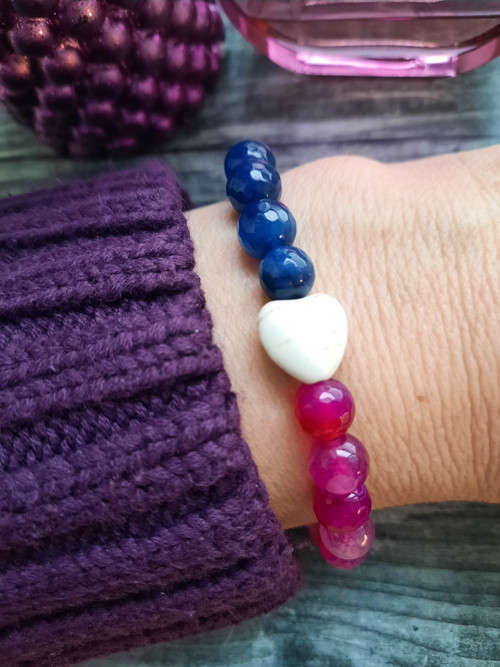 Náramek HEART 3 colors*jadeit — foto 4