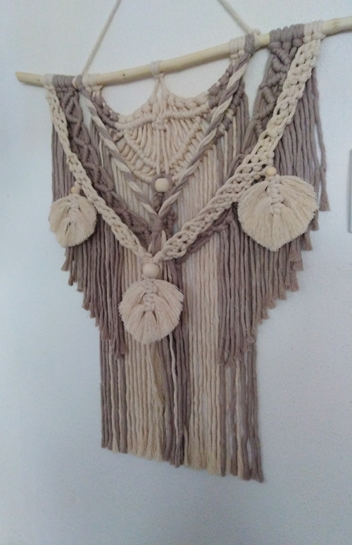 Macramé Romantic v přírodních tónech — foto 2