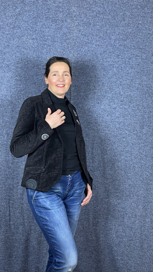 Sametové sako se vzorem Paisley — foto 3