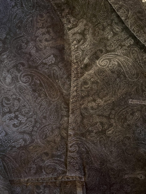Sametové sako se vzorem Paisley — foto 4