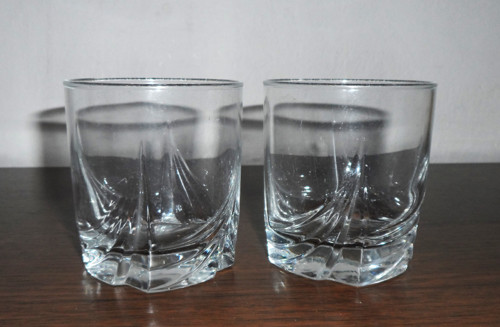 2x atypická SKLENICE, servírovací SKLENIČKY — foto 5