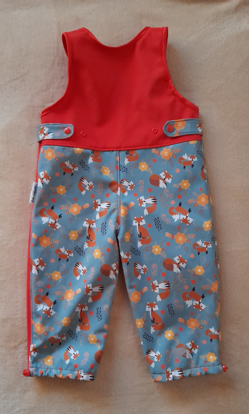 Zimní softshell. lacláče - lišky - vel. 80 — foto 2