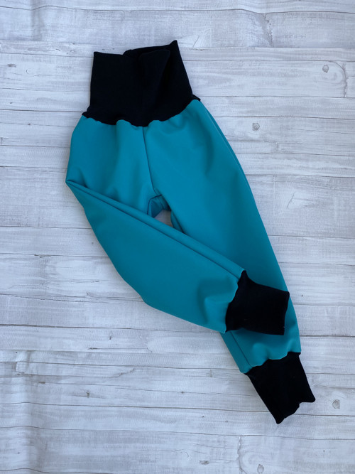 Softshell kalhoty Basic petrolej VEL. 86-140 — foto 3