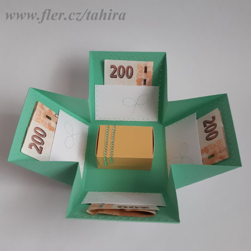 Exploding box mašlička mint — foto 2