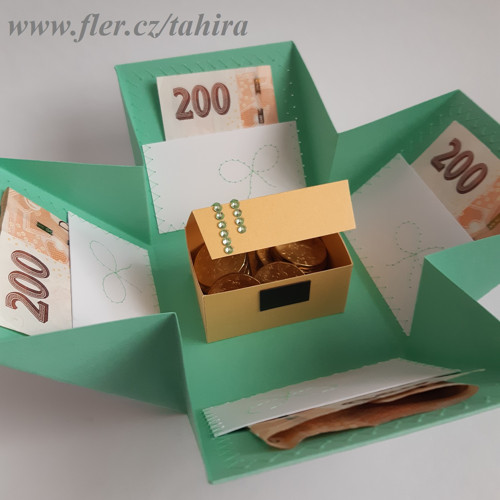 Exploding box mašlička mint — foto 3