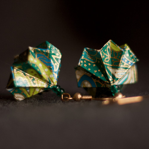 Origami náušnice "pro lesní víly" — foto 6